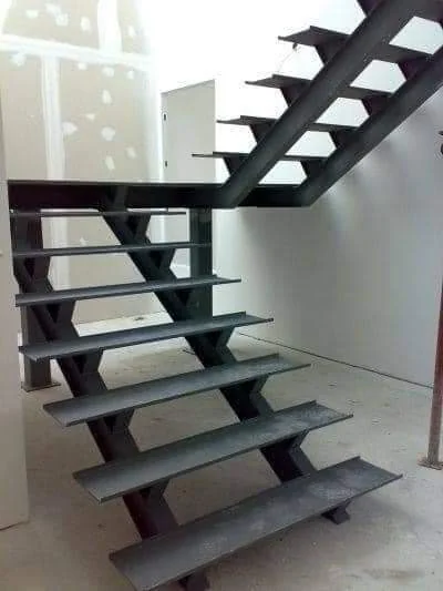 MS staircase fabricated for a rice mill